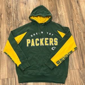 Hoodie Green Bay Packers Hands High Sz L